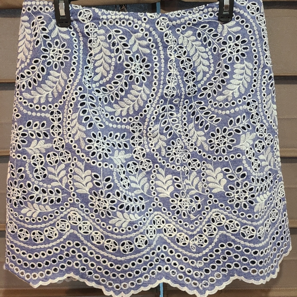 Women's Loft eyelet skirt